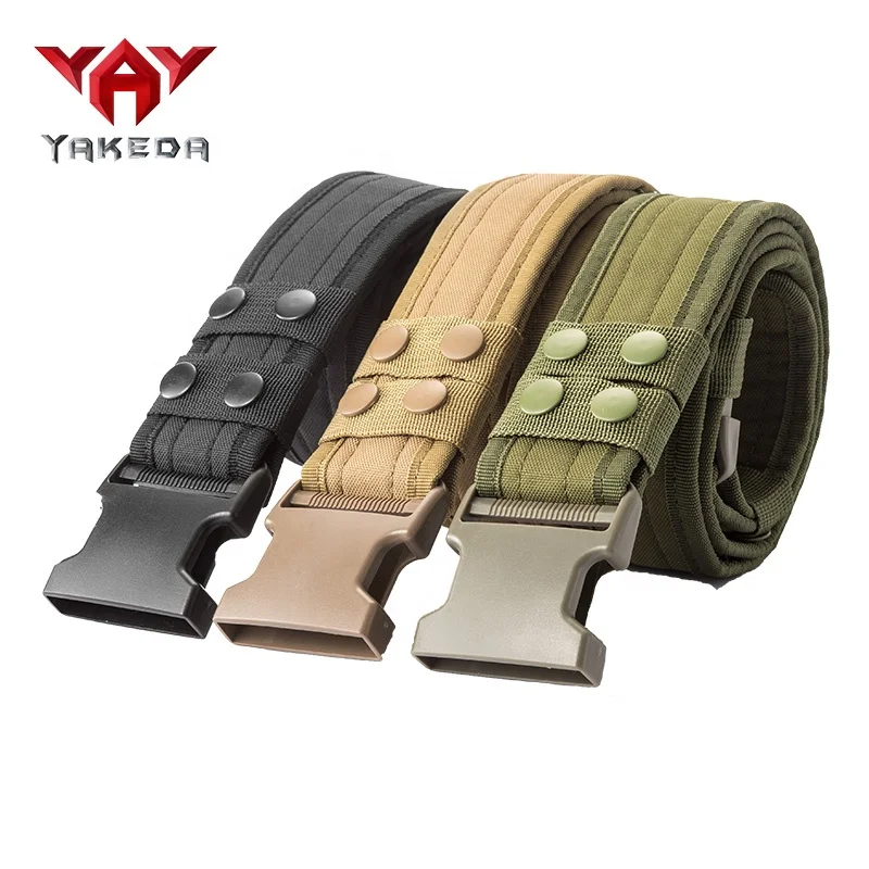 YAKEDA outdoor hunting duty belt black tactical utility belt with pouch tactical equipment