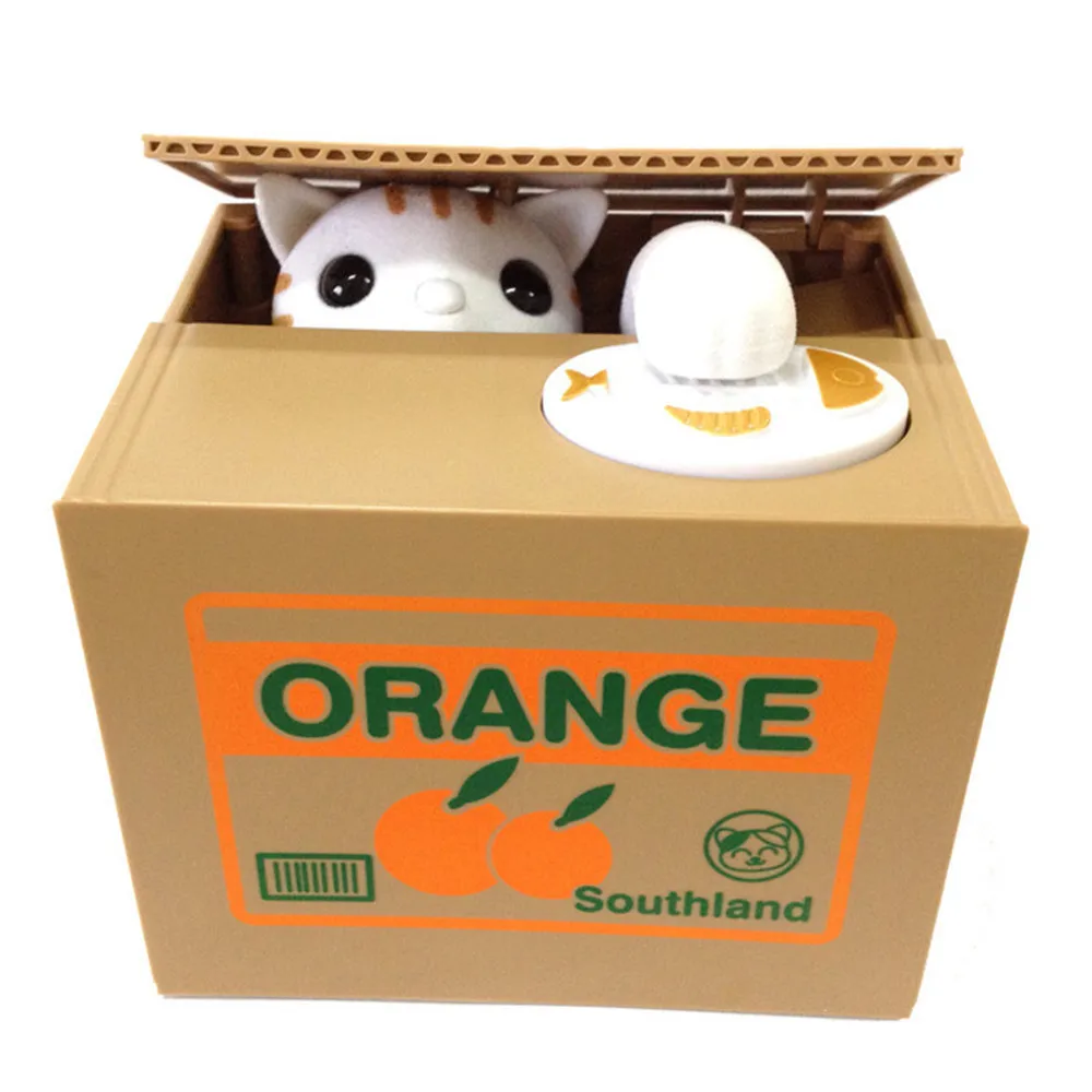 UCHOME Japanese Money Stealing Cat Savings Bank Gift Creative English Cartoon Little Meow