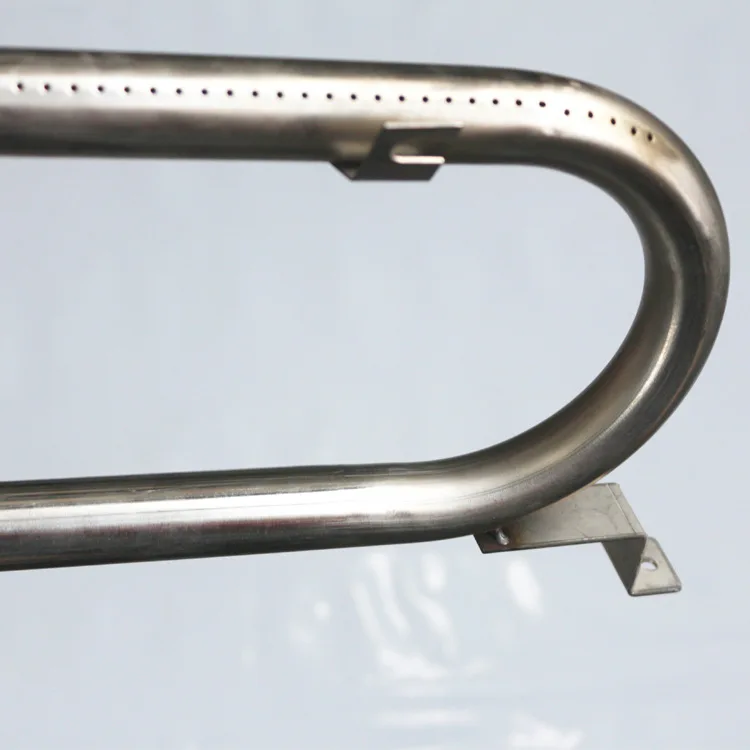 Furnace pipe U-shaped double row stainless steel furnace pipe oven burner gas barbecue furnace accessories