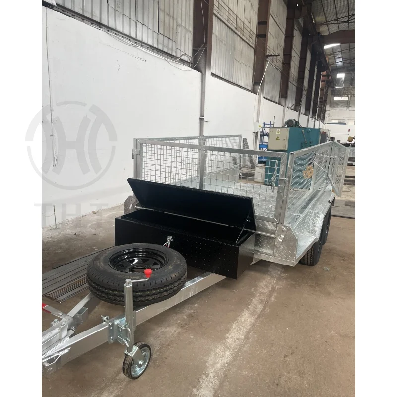 Long service life tandem axle Transportation of heavy objects 10x5 Galvanized Tandem Box Trailer 2000kg ATM