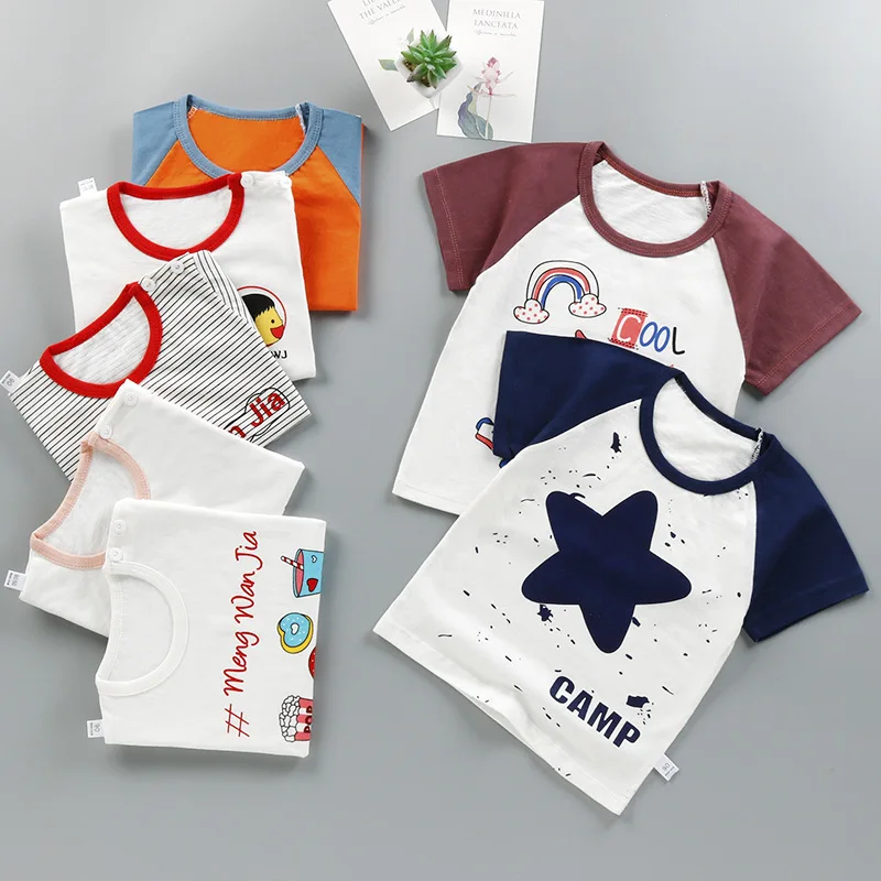 
Urban Character Children Trendy Boys Summer Clothing Wholesale T Shirts 