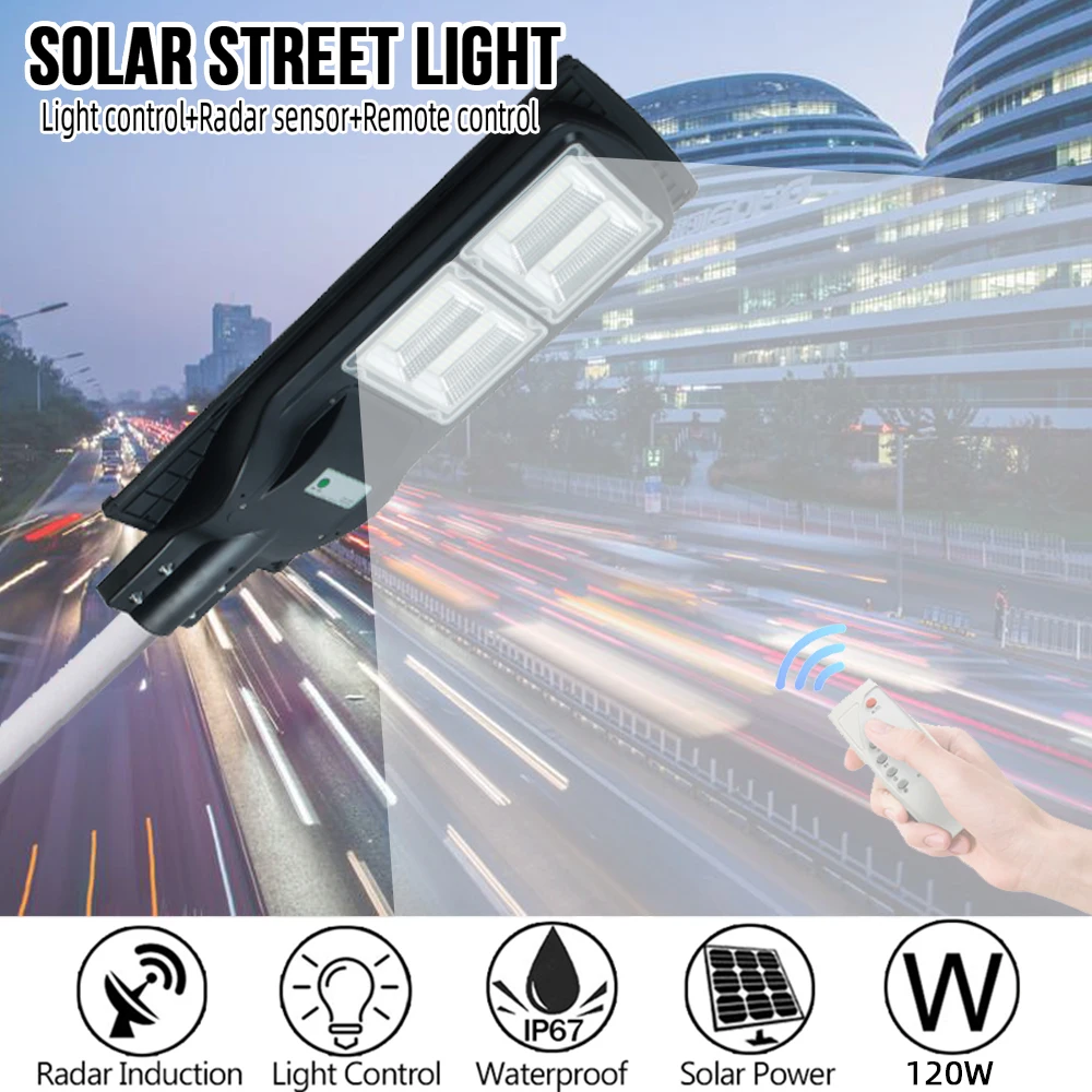 Langy official powerfull integrated solar street light outdoor 40w 80w 120w