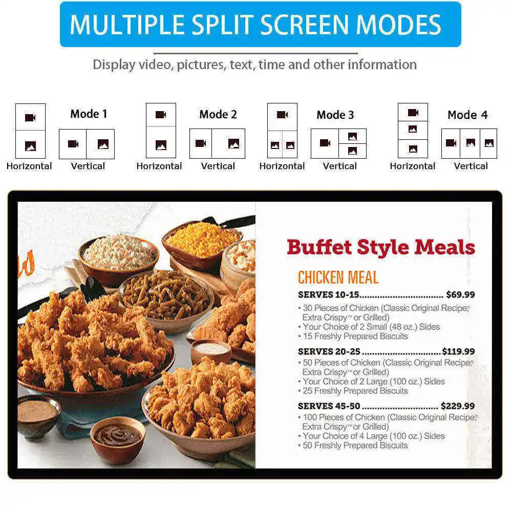 Full HD LED Elevator Digital Poster Capacitive Touchscreen Display for Indoor Retail Store Wayfinding Signage