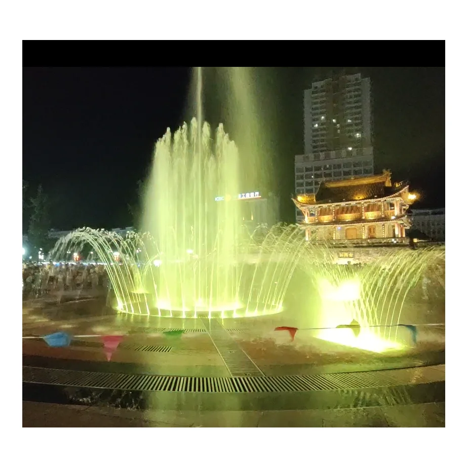 Large Modern Outdoor Water Square Fountain Customized Colorful Swing Dancing Music Garden Park Pond Lake Stone Marble Stainless