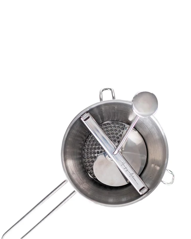 Stainless Steel Food Mill with Handle Rotary Food Mill with 3 Interchangeable Disks Making Puree or Soups of Vegetables Kitchen