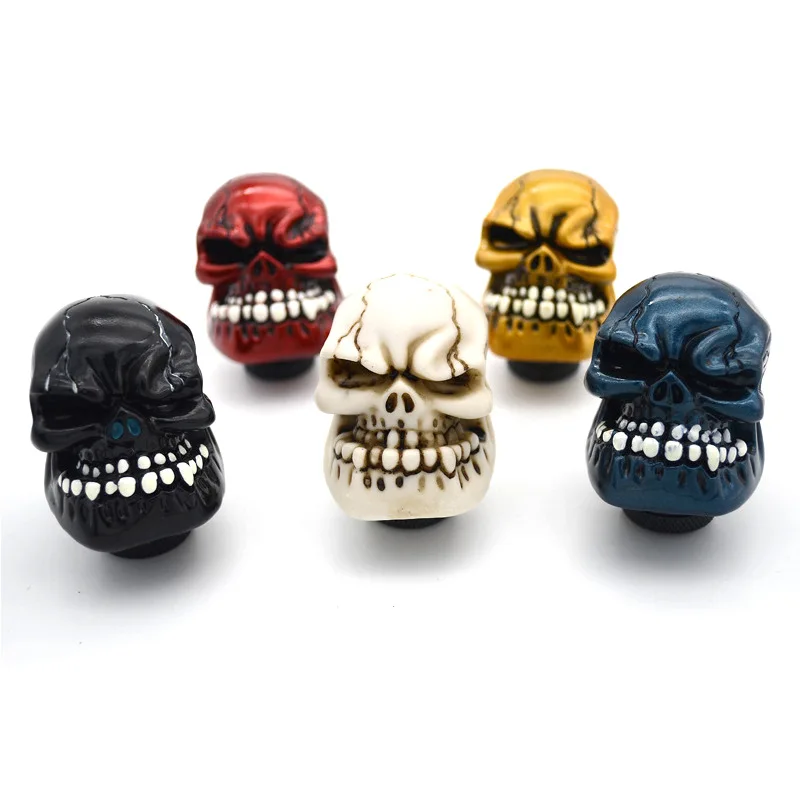 Car modification skull shift head manual automatic transmission car shift head handball gear knob