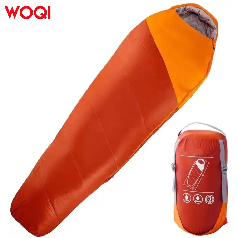 woqi comfort waterproof camping outdoor custom wholesale sleeping bag  With Zipper  Comfort