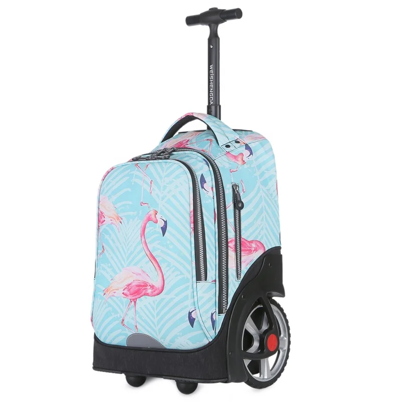 Children Trolley School Backpack Wheeled Bookbag Rolling Wheel Kids School Bag With Wheels Bags For School