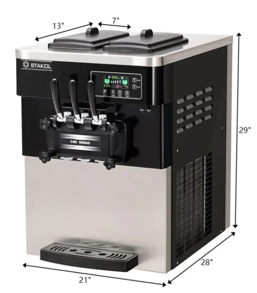 Ice Cream Freezer Compressor Refrigeration Stainless Steel Machine Ice Cream Professional