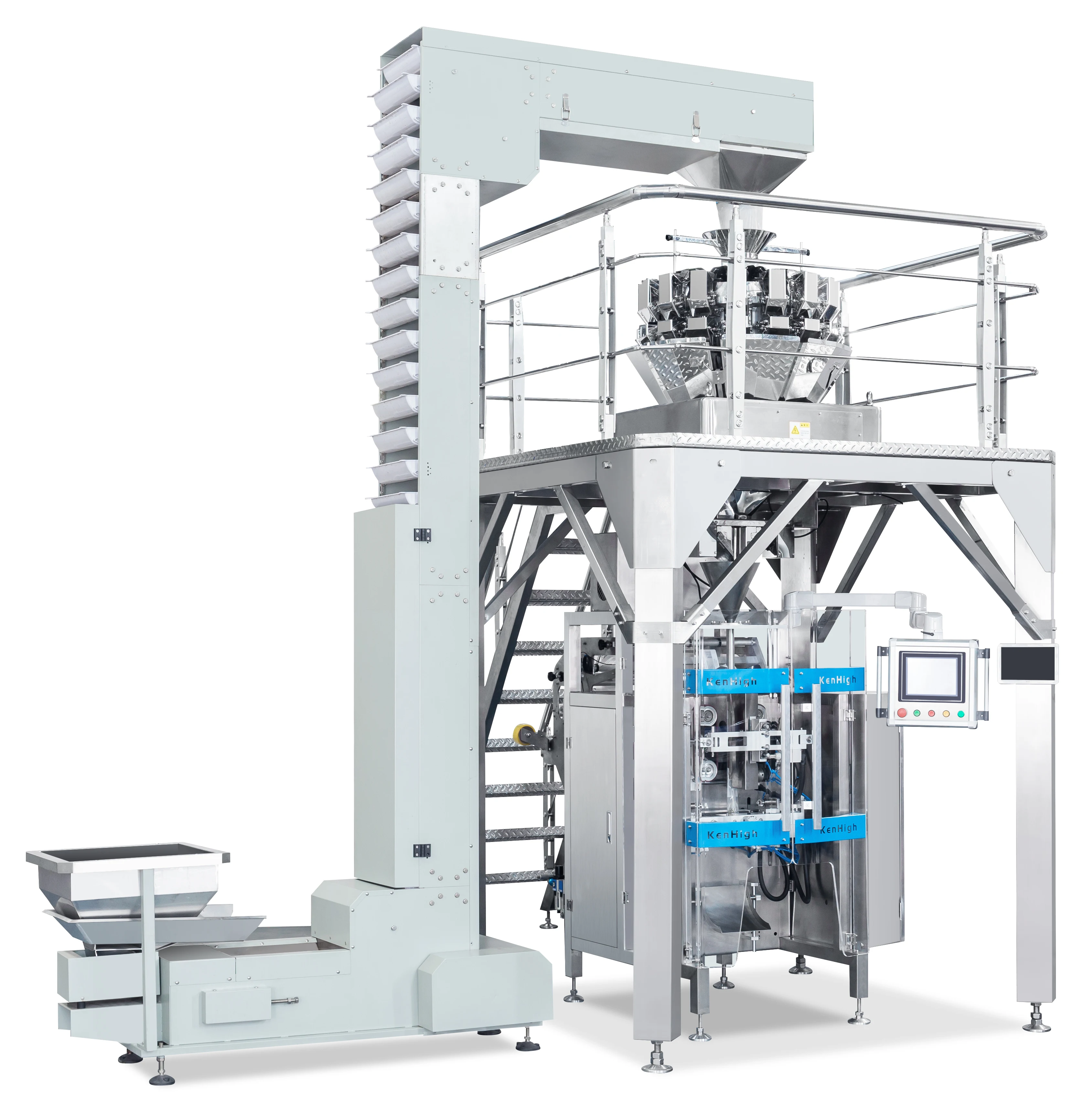 Automatic Multi-heads Salad Cheddar Cheese Coffee Beans Grains Pouch Packaging Machine