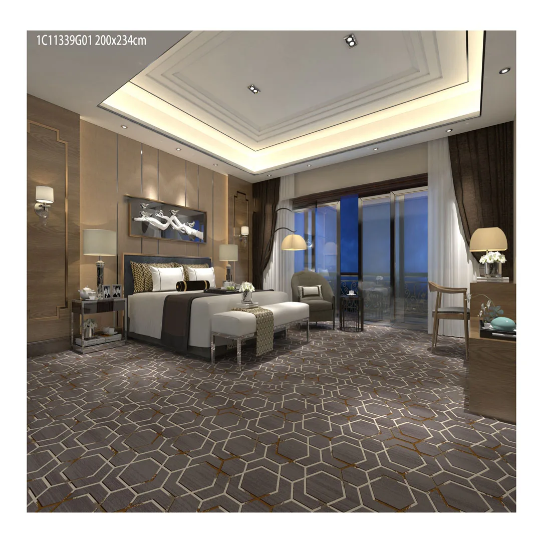 Machine Made Large Area Rugs Needle Punched Carpet Commercial Living Room Carpet