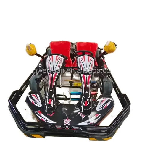 Fun fair ground funny adult 2 seats electric go- kart car rides   for Entertainment