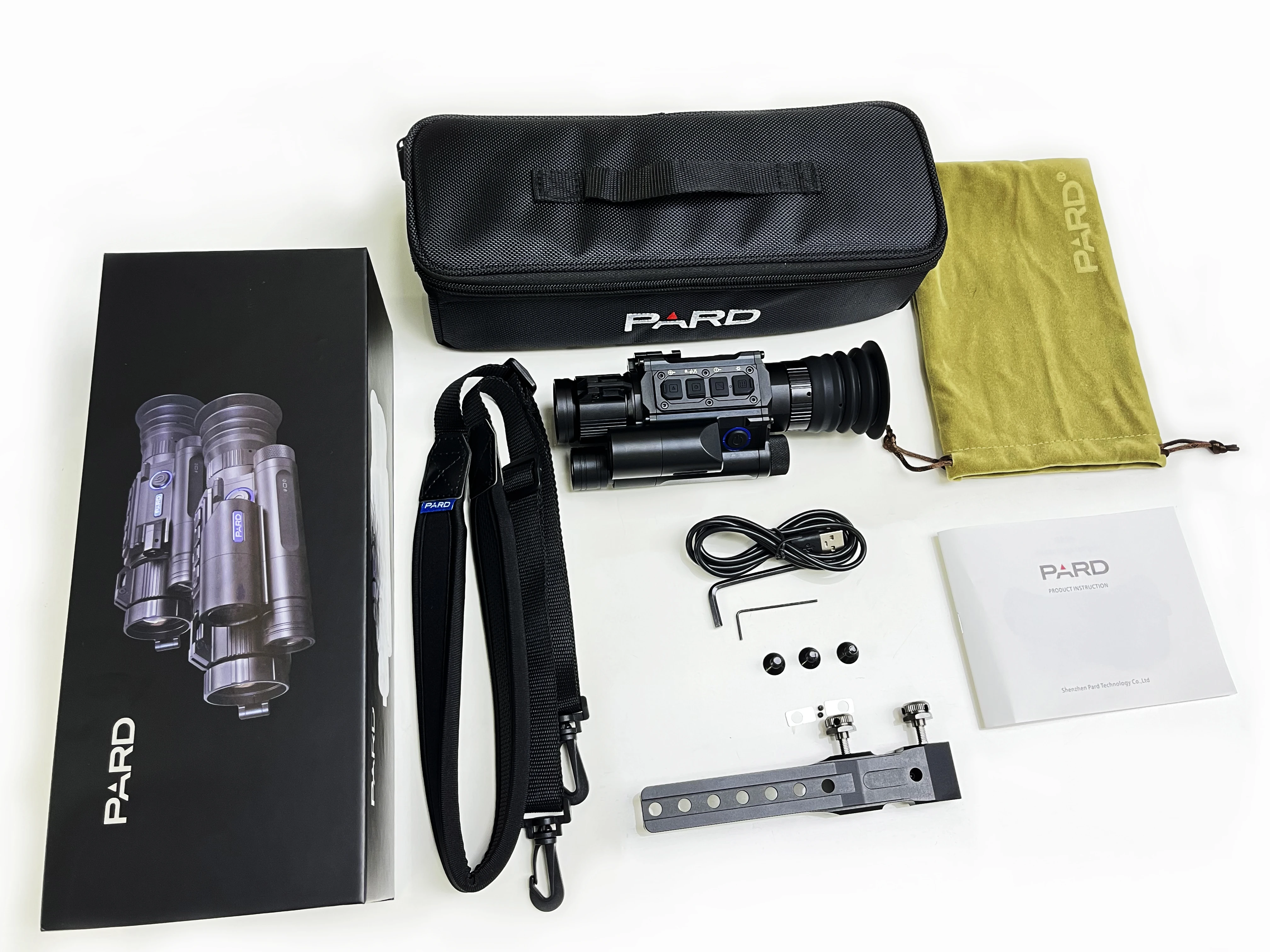 PARD NV008SLRF HUNTING DAY & NIGHT VISION RIFLE SCOPE MONOCULAR CAMERA WITH RANGFINDER  Ballistic Calculator Red Dot