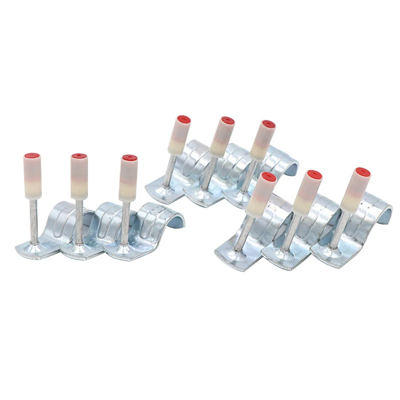 Ceiling Artifact Pipe Fixing Nail Cable Duct Clip Clamp with half Ring Fastener