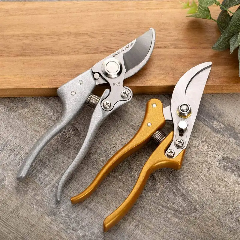 Professional 8.5 Inch SK5 Stainless Steel Garden Scissors Tree Flower Cutting Household Sharp Pruning Shears