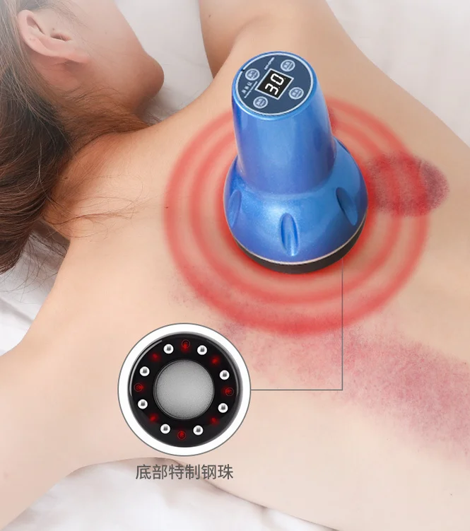 Scraping Apparatus Meridian Fat Burning Body Slimming Negative Pressure Physiotherapy Electric Cupping Gua Sha Suction Massager