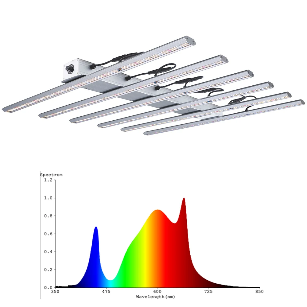 Hydroponics Samsung Lm301H Lm301B Full Spectrum 600w 800w 1000w LED Grow Light UV IR Bars Detachable Waterproof LED Light
