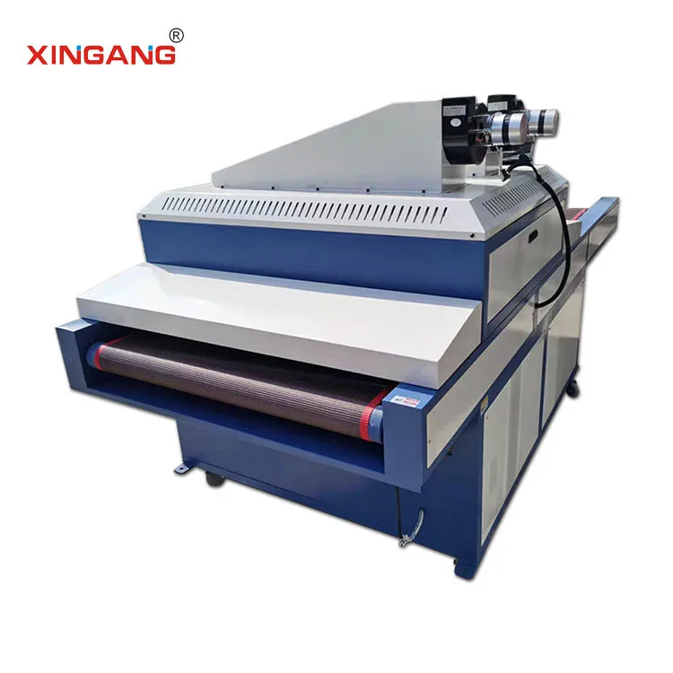 XG-UV800 Professional Big Power Screen Printing UV Drying Machine With Auto Discharge Conveyor