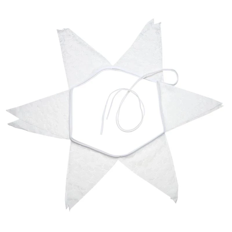 Vintage Wedding Banner Decoration Bunting Flag White Lace Pennant Garlands Birthday Party Supplies Photo Props Christmas