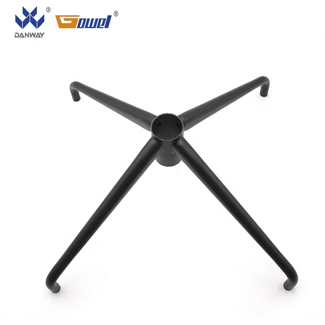 Delicate practical office furniture hardware smart accessories metal 4 leg office chair parts