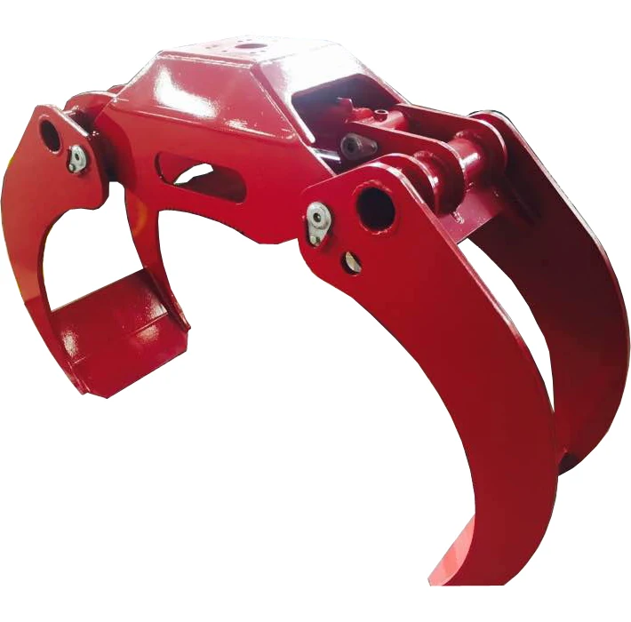 Forestry grab /atv log trailer with grapple/mini excavator log rotating grapple