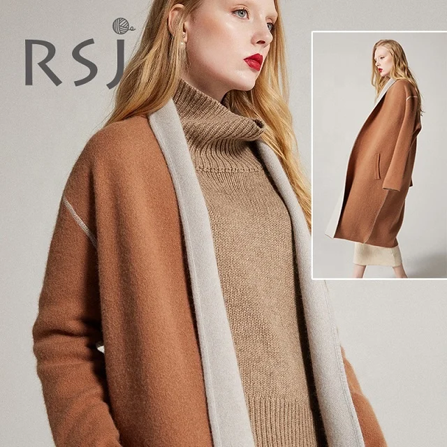 women coats for ladies comfortable angora rabbit wool and wool blended coat plus size coats