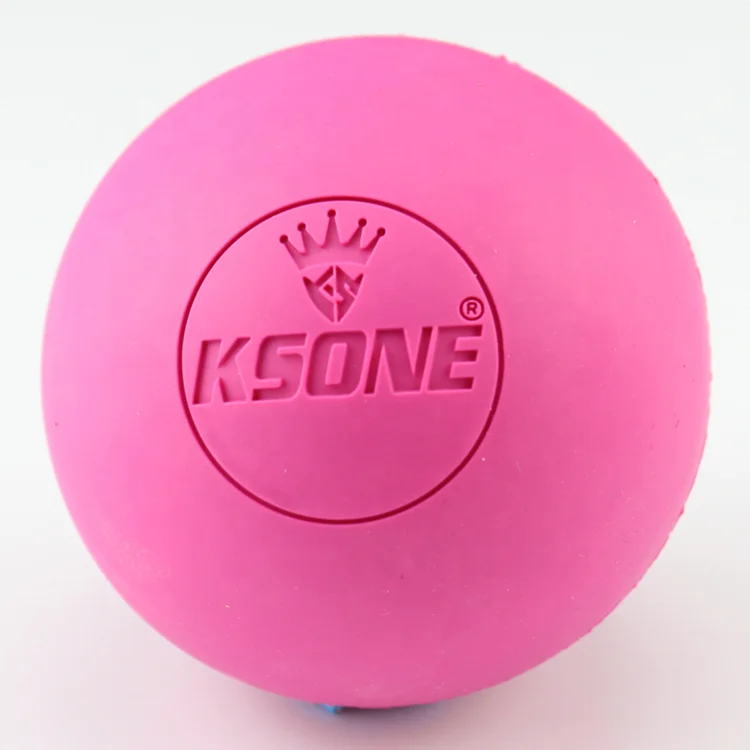 High Quality Massage Ball Custom Engraved Logo Nature Rubber Lacrosse Balls