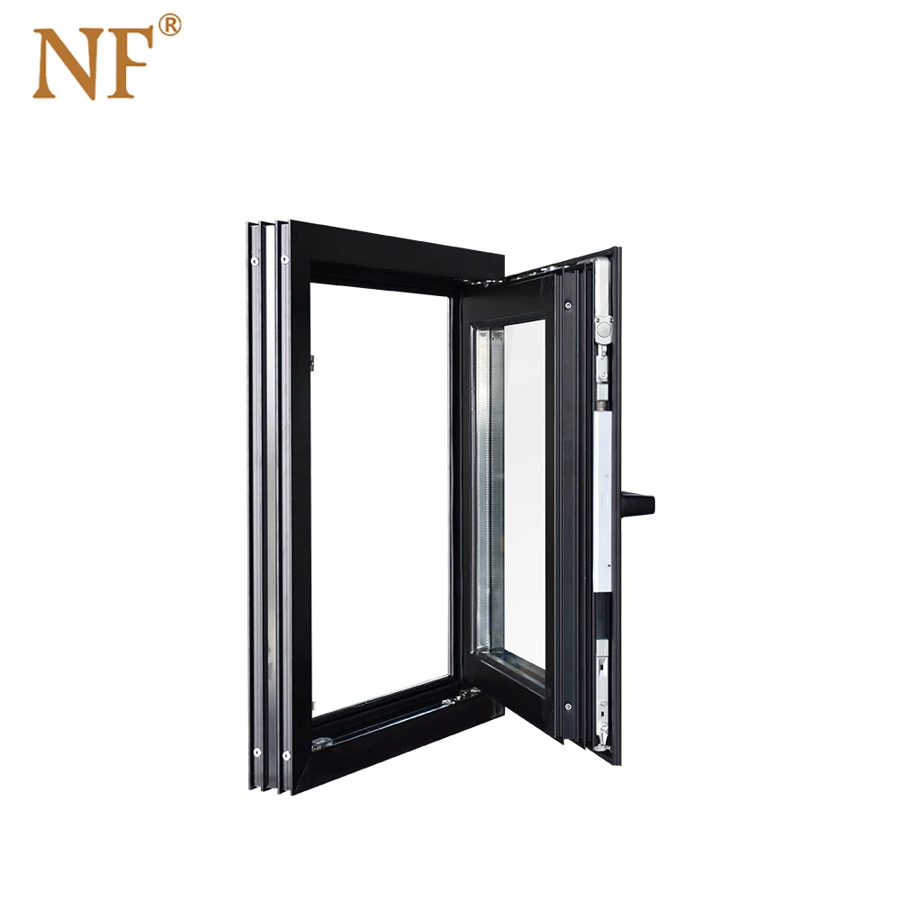 Aluminum frame aluminium lean opening tilt window