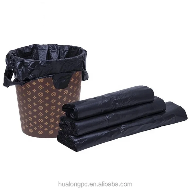 Largely supply Plastic trash rubbish Black Garbage bag