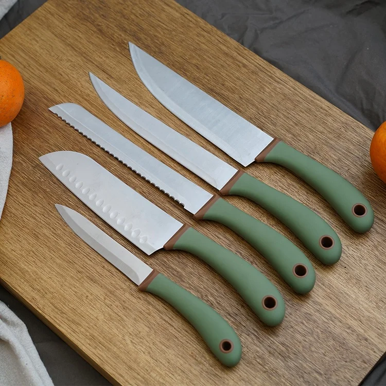 
Professional high quality stainless steel kitchen knife set of 5 pcs 