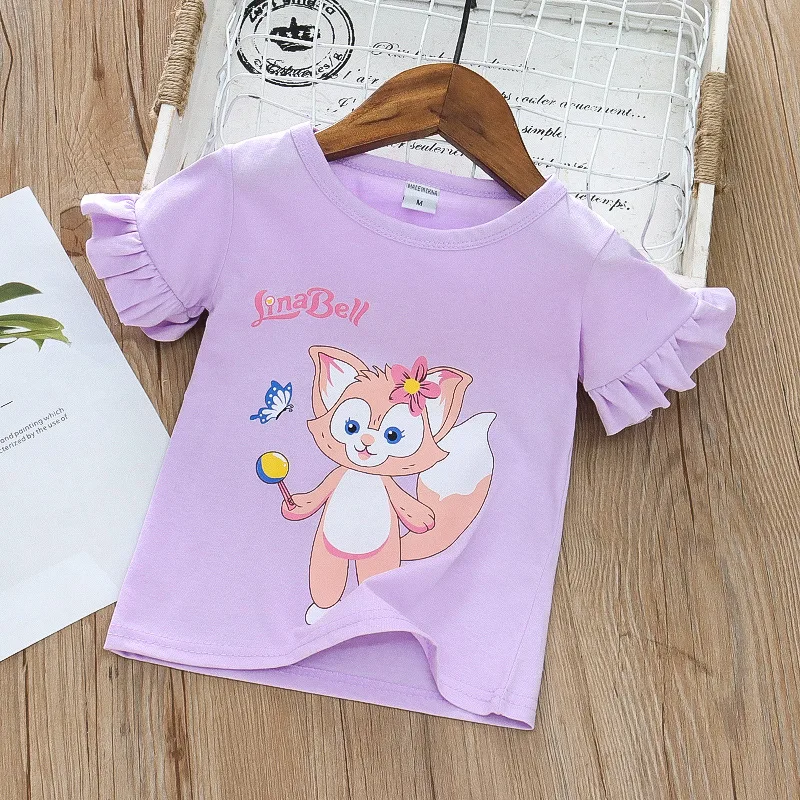 New Arrival Kid Clothing Cute Baby Girls T Shirt Tops 100% Cotton Short Sleeves Summer T Shirt for Resale