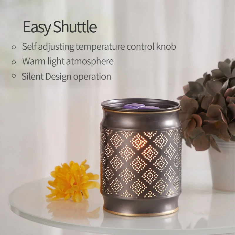 Iron Made Electric Wax Melt Warmer Candle Waxing Warmer Burner Melt Wax Cube Melter Fragrance Warmer for Wedding Gift