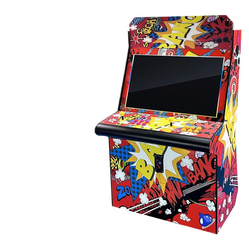 Slim Upright Arcade Game Machine 4 Players Stand Up Arcade Machine With Trackball
