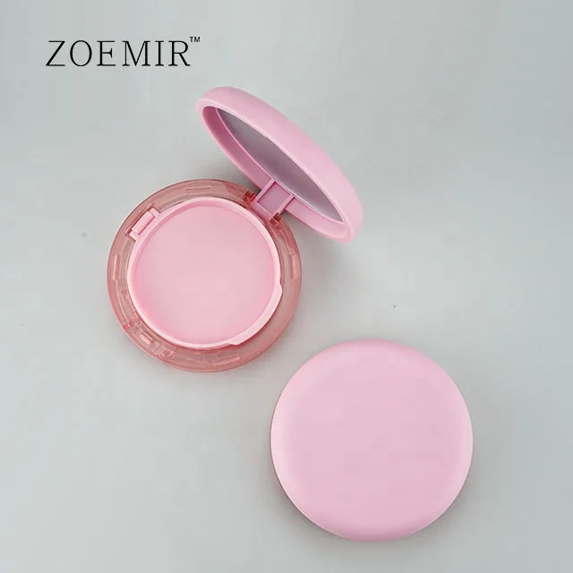 Pink Round 15g Plastic Air Cushion Case for Cosmetic Packaging