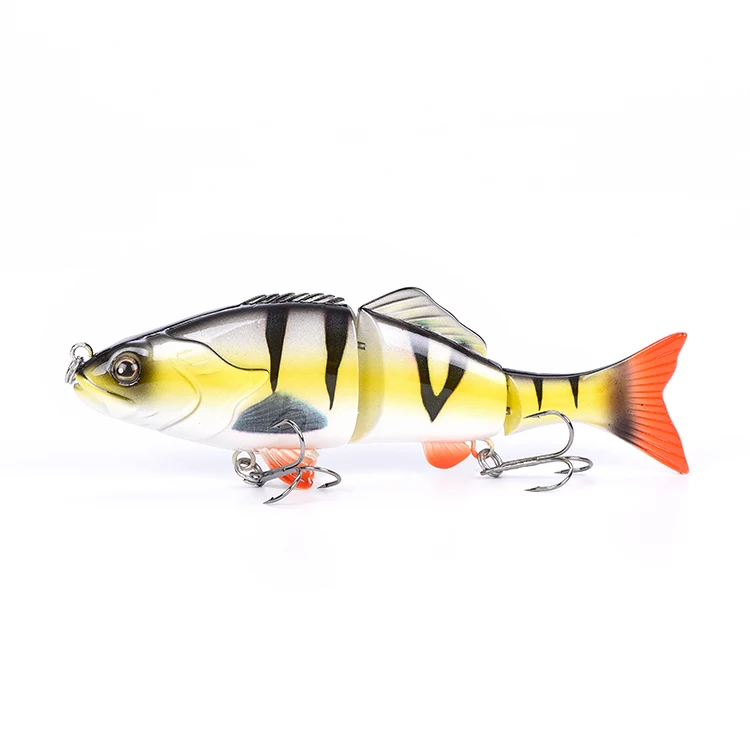 New lure 6inch 3 Segment trout perch lure muske milkfish bait boat for fishing with BBK hooks