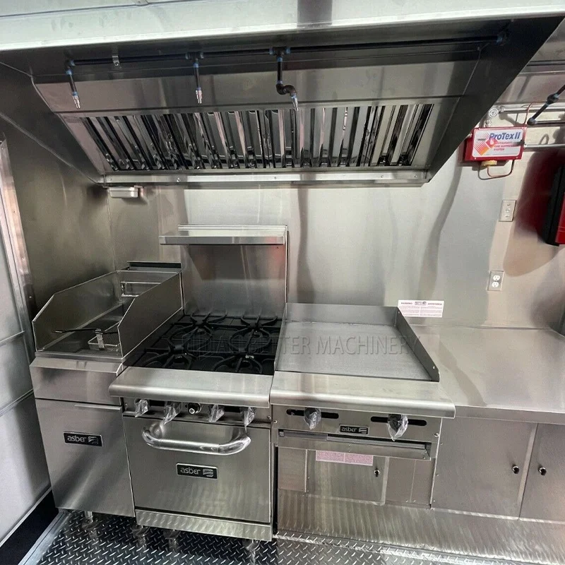Food Trailers Fully Equipped Hot Dog Cart Ice Cream Kiosk Coffee Shop Enclosed Trailer Food Truck
