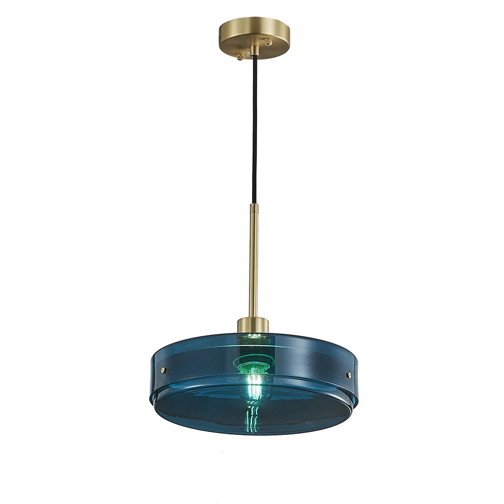 Nordic Style Pendant Lights Round Glass Chandelier for Kitchen Island Bar Cafe