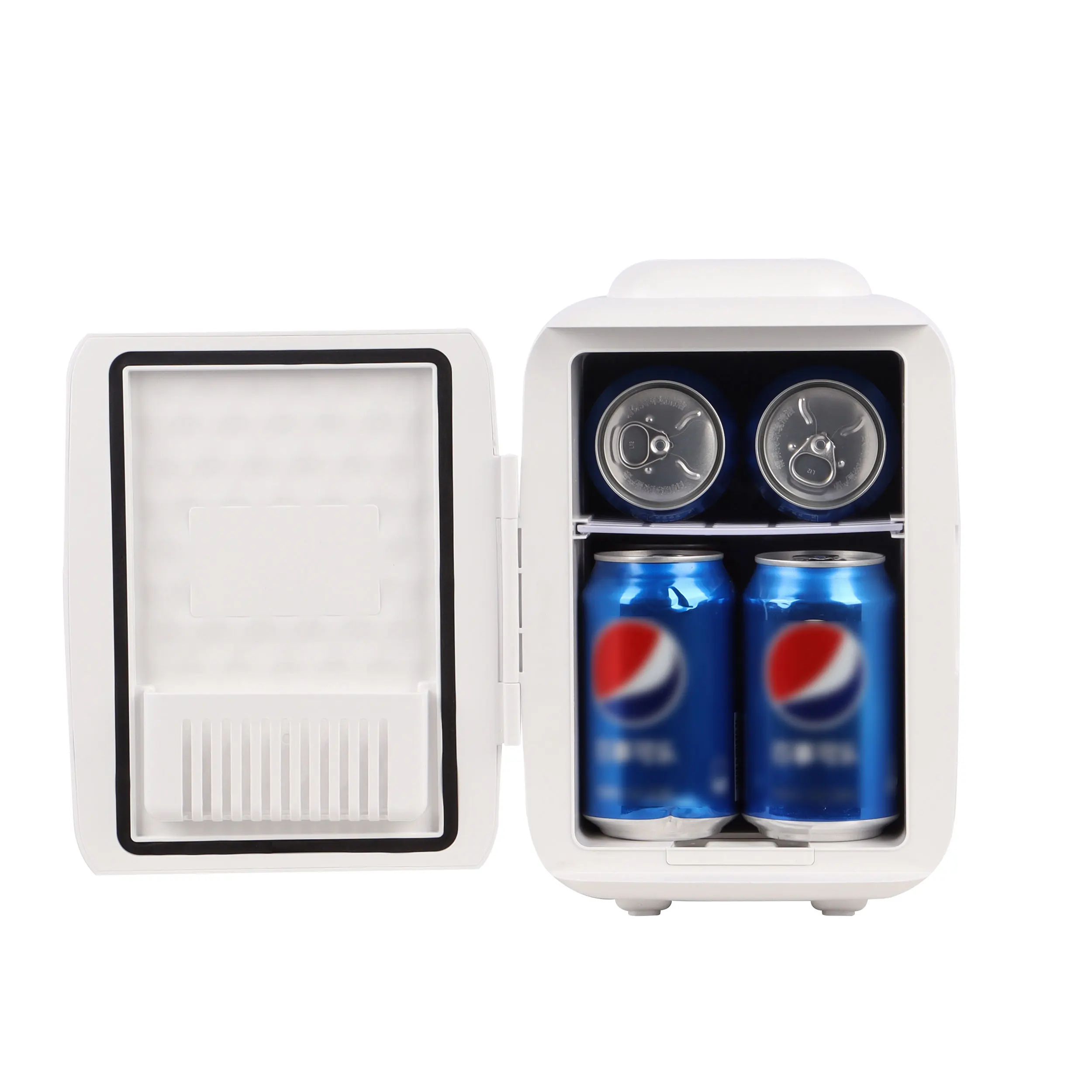 Popular New-arrival 4L with USB Power Option 12V Car Fridge 100V-240V Mini Fridge For Home Office Drinks Milk Bottlers