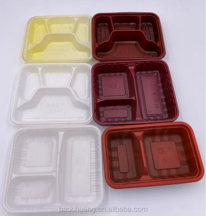 Vacuum Thermoforming Multilayer Fast Food Box Making Machine 380V 50HZ Baochuang Sustainable CE 18.5KW CN;FUJ 37 Kw PP,PS