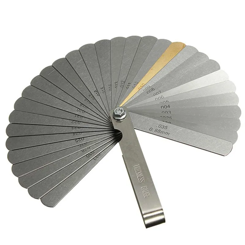 Custom Adjustable Transparent Plastic Metric Feeler Gauge For Gap Measuring Tool