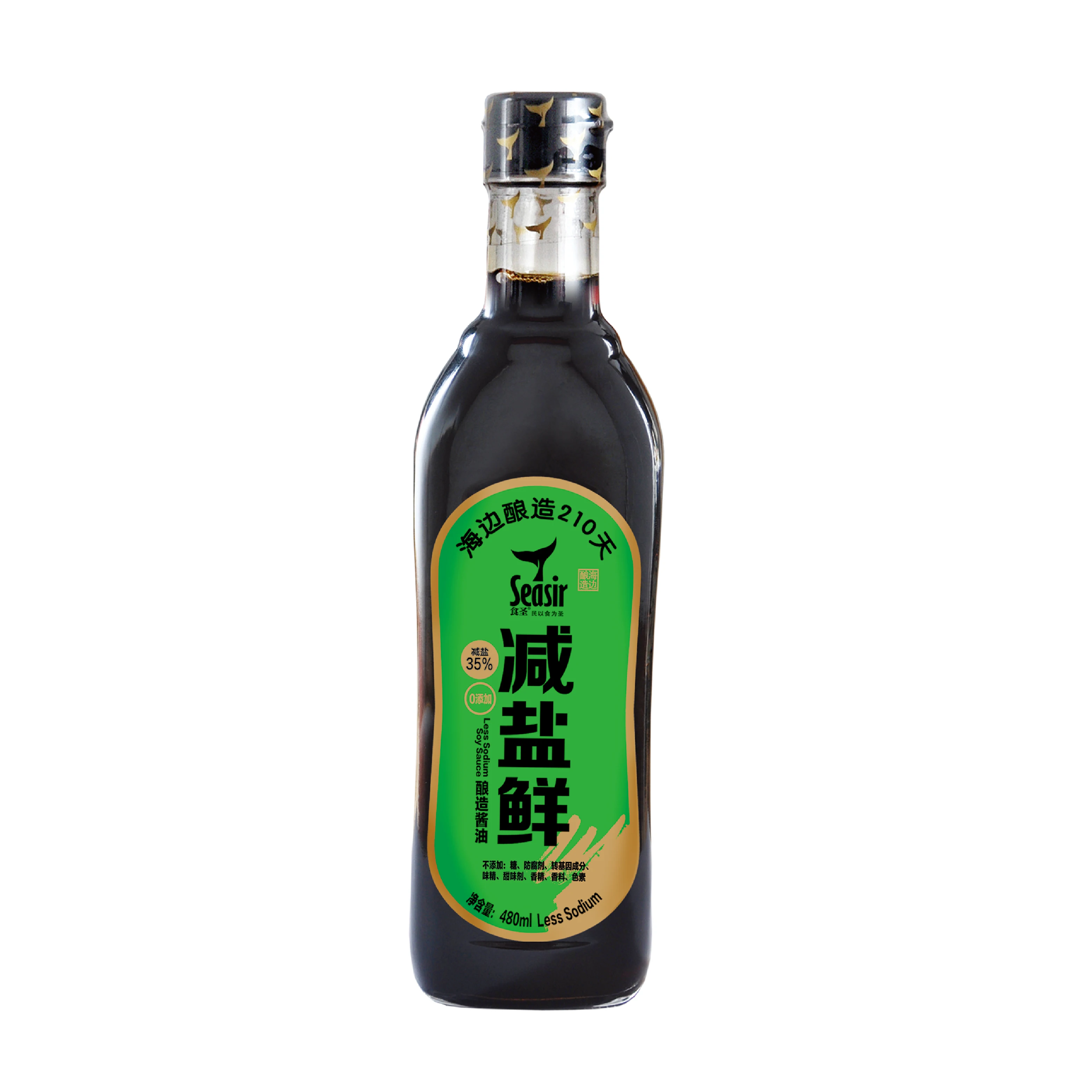 factory 480ml  less sodium salt  soy sauce soya  free additives