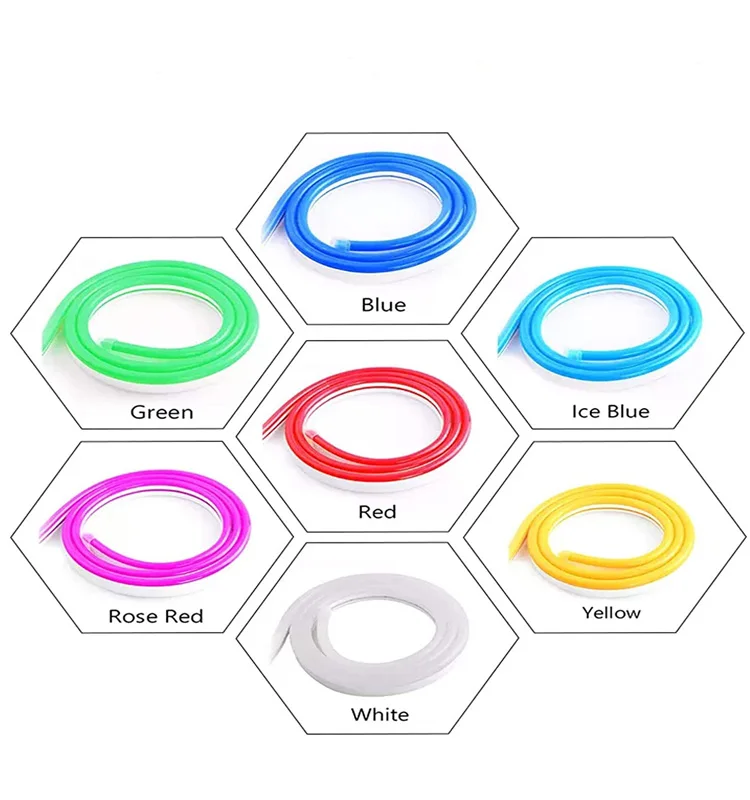 24V 110V 220V 240V working voltage Waterproof full color rgb led neon flex