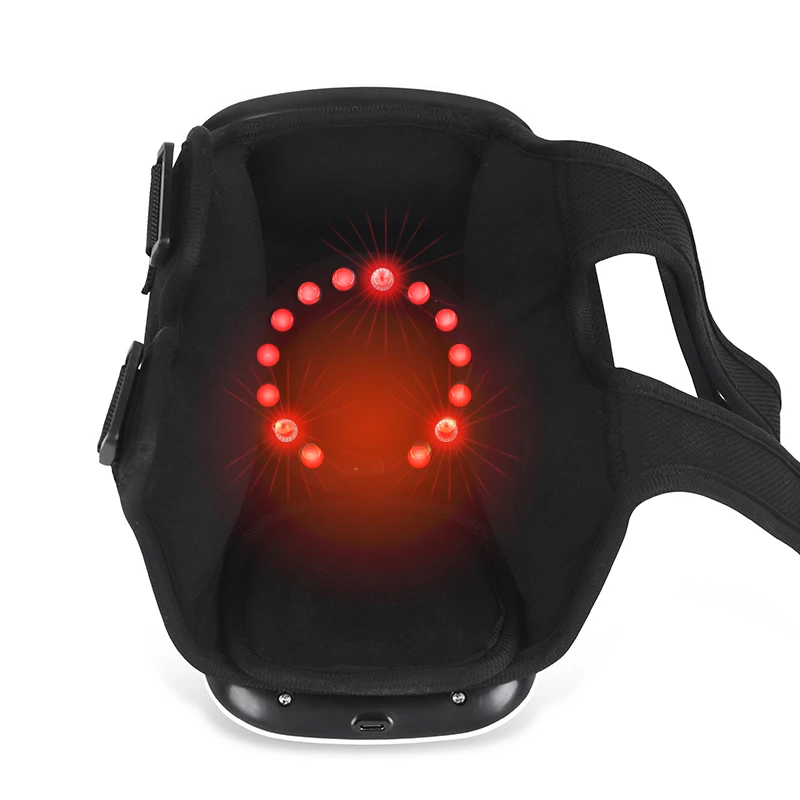 2024 New Products Smart Wireless Infrared Electric Heated Vibration Joint Shoulder Knee Massager For Arthritis Pain Relief