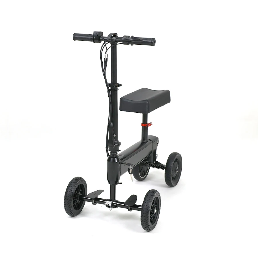 New design  lightweight scooter portable 150w power knee scooter for disables rehabilitation folding knee scooter electric