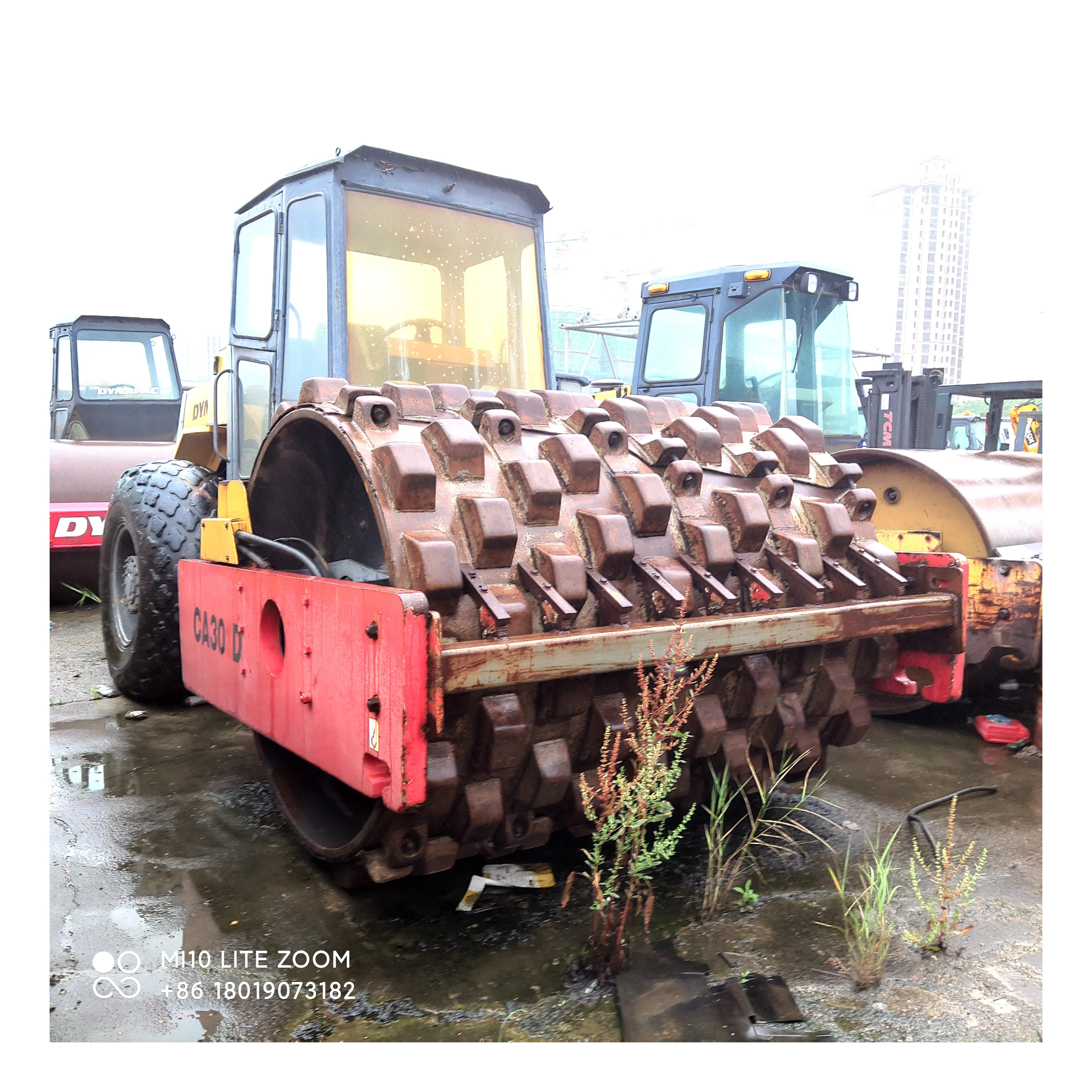 
Used Road Roller Dynapac CA301D Compactor Dynapac 12 ton padfoot compactor 