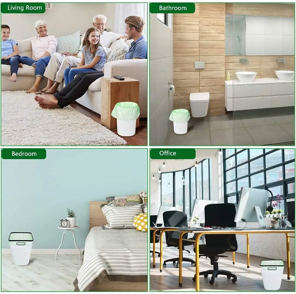 Custom PVA 80L Home Dustbin Bin Liners Reusable Bags 27 60 120 Liters 16 23 Gallons Trash Garbage Bags