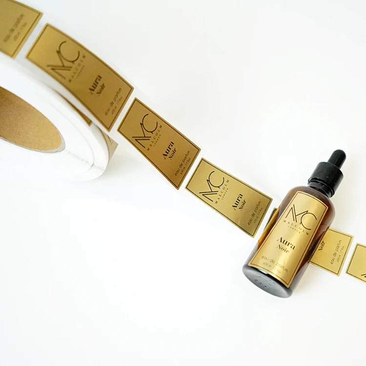 custom self adhesive waterproof bopp matte finish label essential oils private bottle label cosmetic sticker
