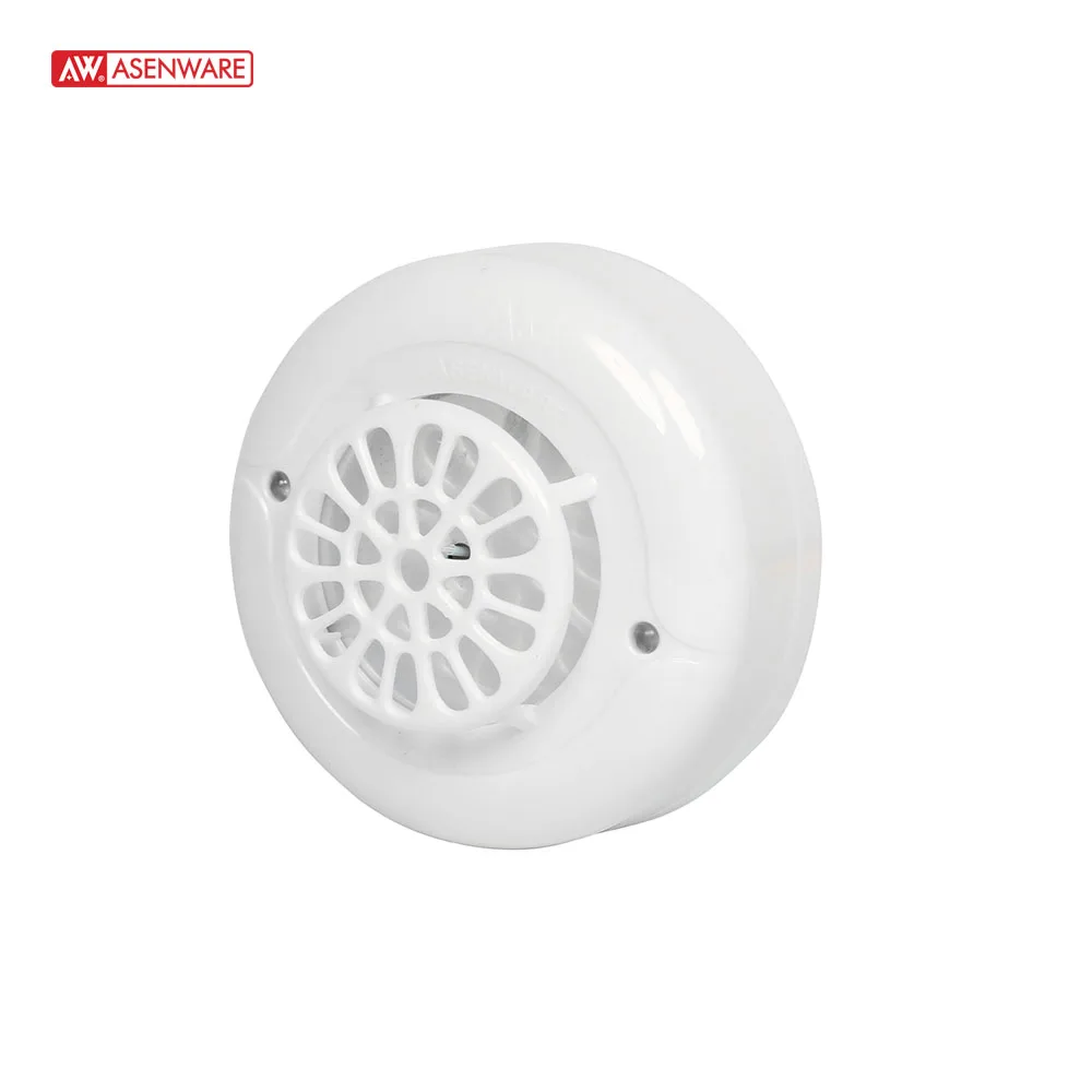 Fire Alarm System Conventional Smoke Detector And Sensor White Led Light  24V 2wire CE OEM