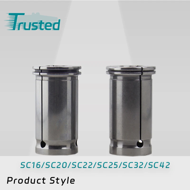 Accessories JM71 Straight Shank Collets C/SC Collets 0.015mm SC20/25/32/42 C Type Straight Shank Collet For Milling Chuck