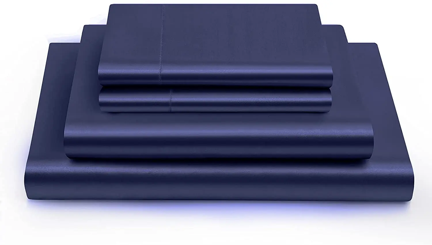 Super Soft Satin Sheets 4-Pieces Luxury Silky Bed Sheets - Extra Soft 1800 Microfiber Sheet Set, Wrinkle, Fade, Stain Resistant